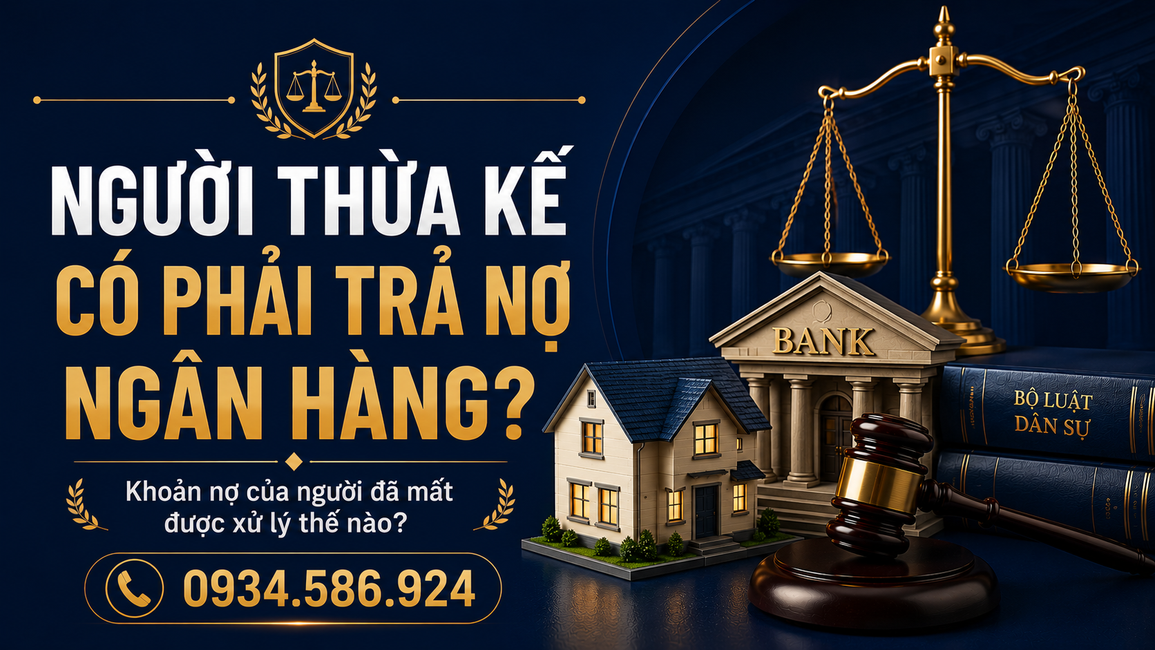 Người thừa kế có phải trả nợ ngân hàng thay người đã mất không?