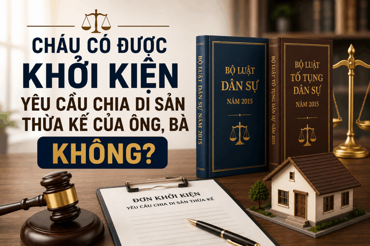 Cháu có được khởi kiện yêu cầu chia di sản thừa kế của ông, bà không?