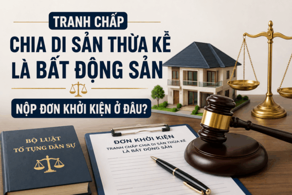 Tranh chấp chia di sản thừa kế là bất động sản nộp đơn khởi kiện ở đâu?